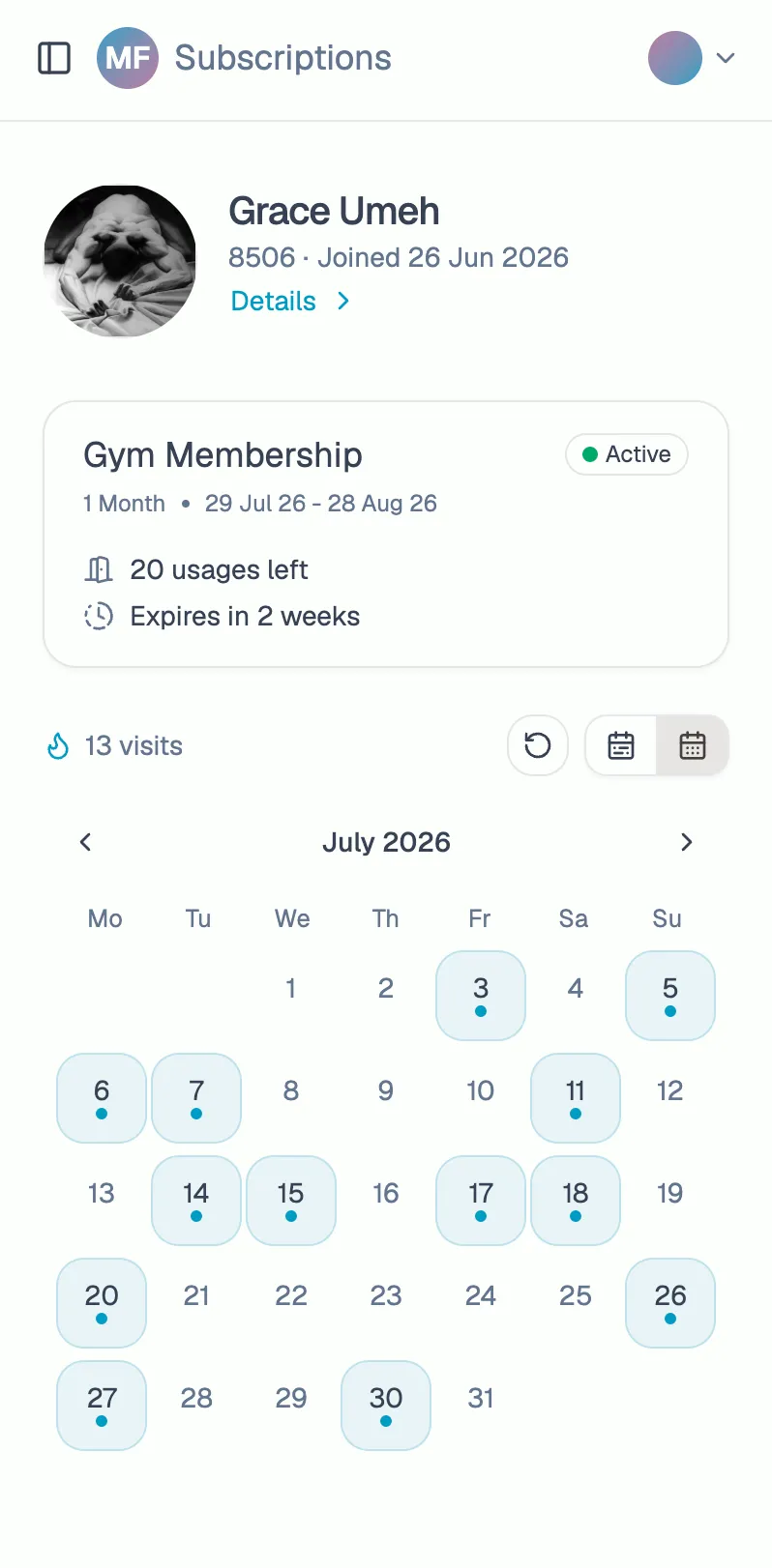 Member portal